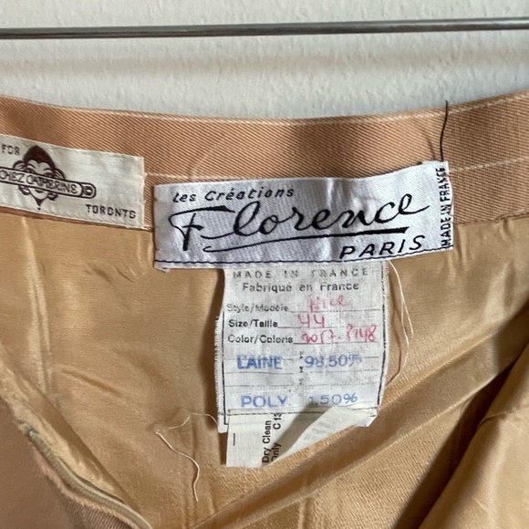 Vintage 60s french Designer skirt - Picture 2 of 12